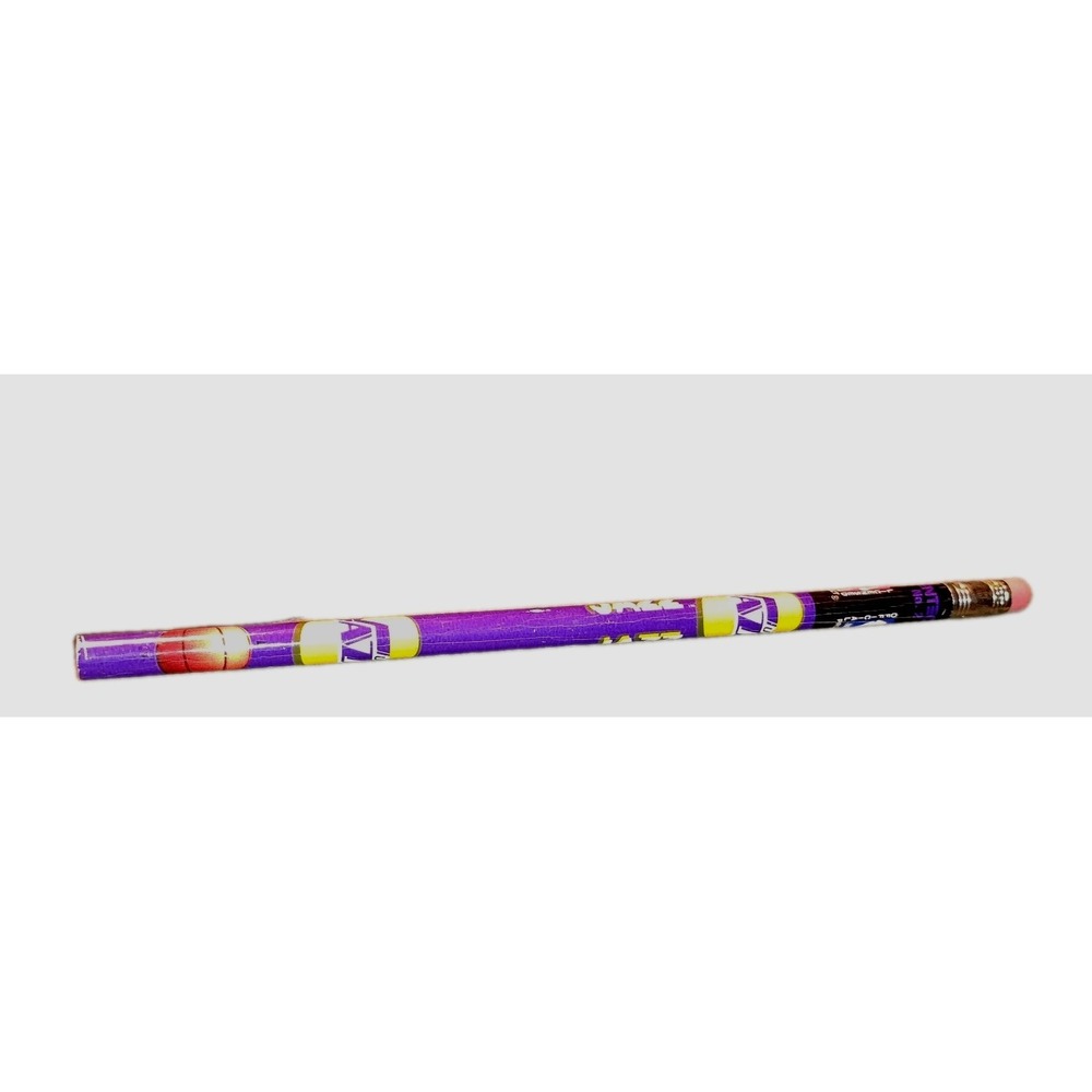 Vtg‎ Utah Jazz Wooden Pencil NBA Basketball Pentec purple yellow very rare NEW